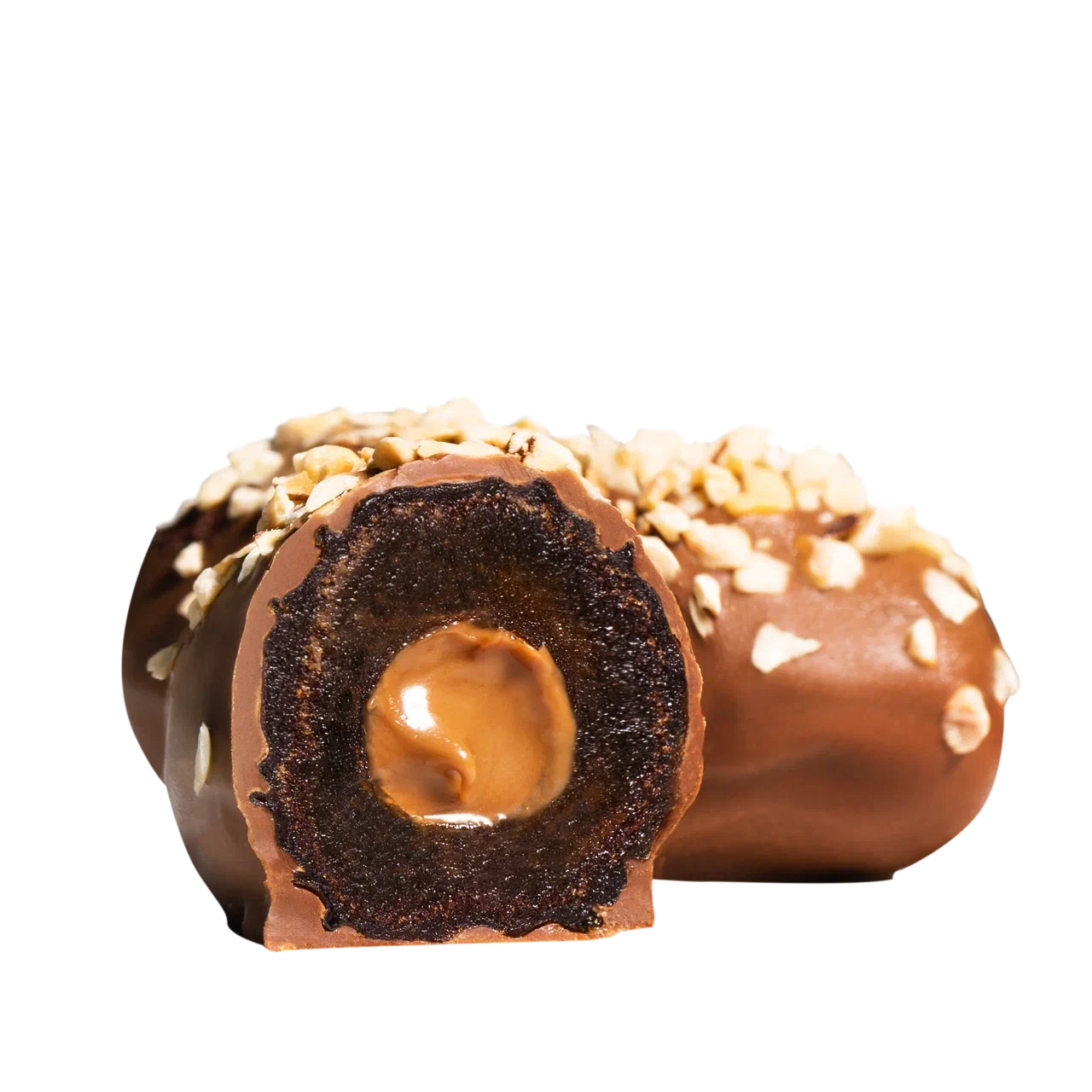 Buckwheat Chocolate Covered Dates with Hazelnuts (Pack of 3)